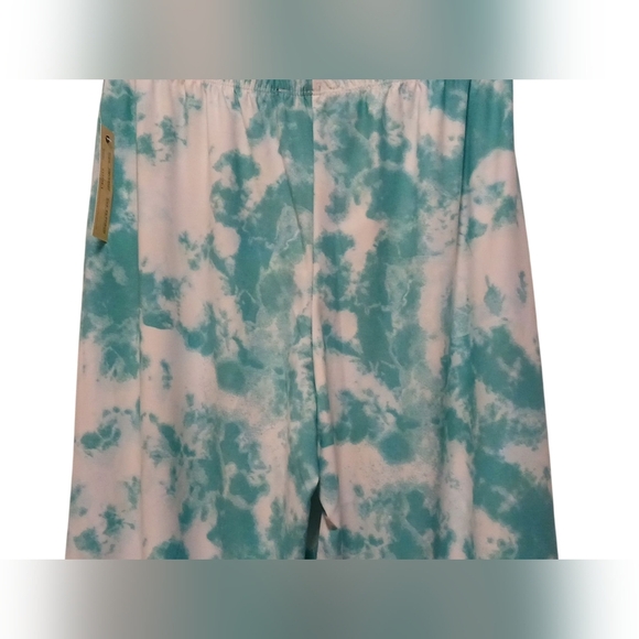 Melissa Paige -NWT, Women Size PS, Tie dye Palazzo Wide Leg Boho Turquoise Pants - Picture 6 of 9